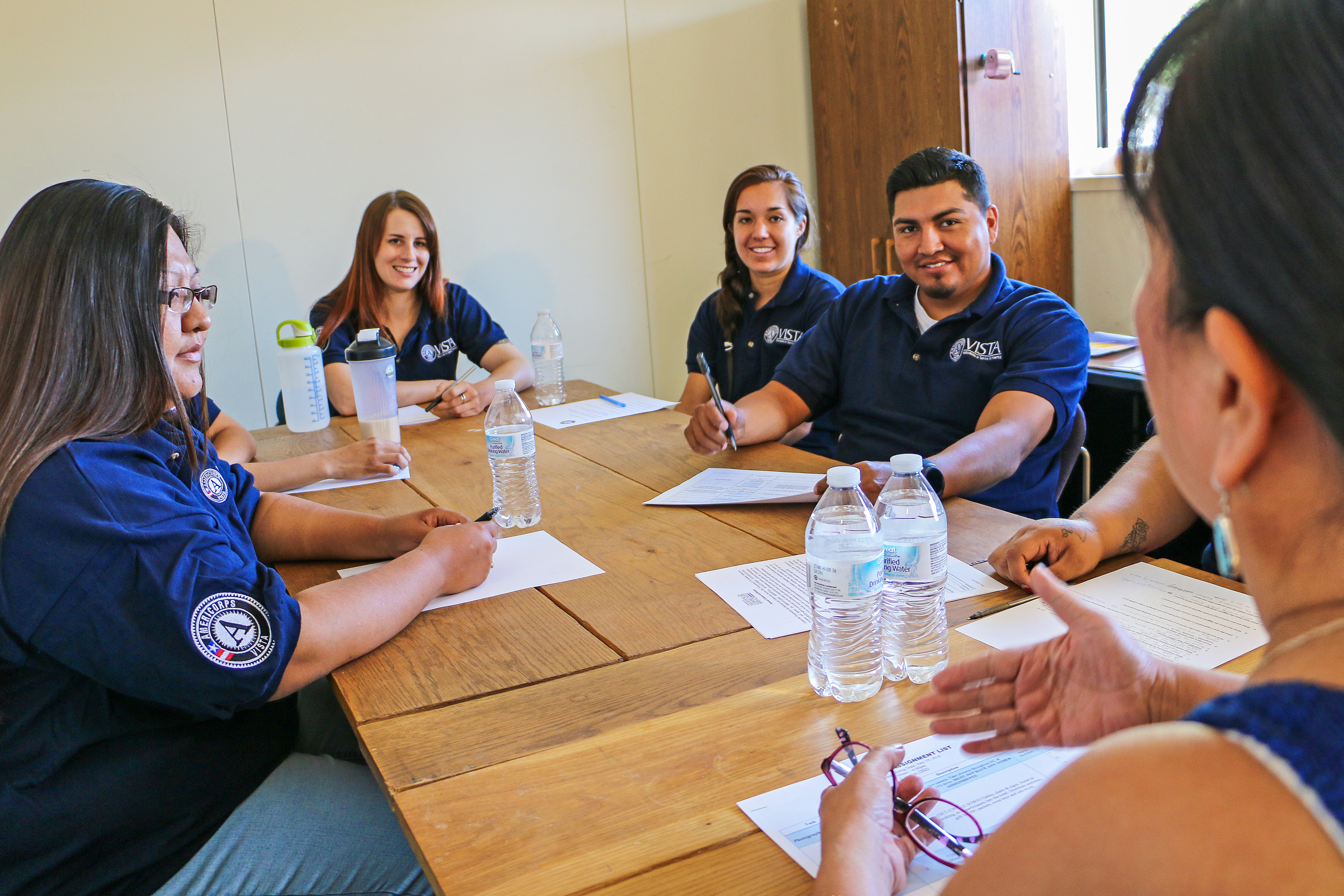 AmeriCorps VISTA members discuss their project