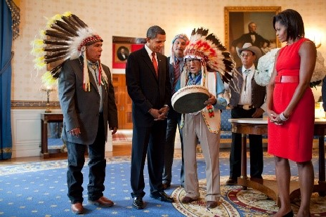 POTUS with Tribal Chiefs and Elders