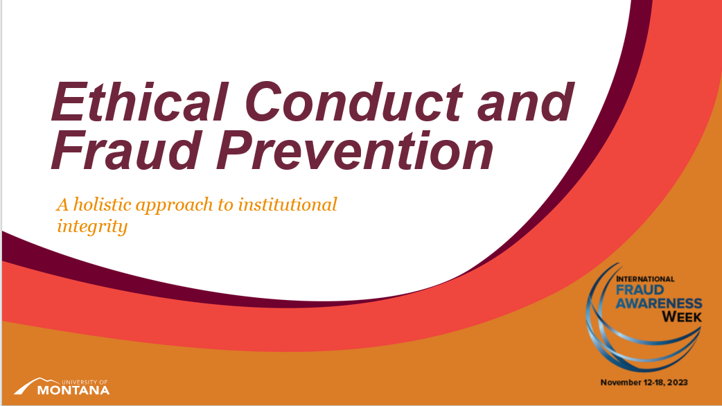 ethical conduct and fraud prevention powerpoint picture