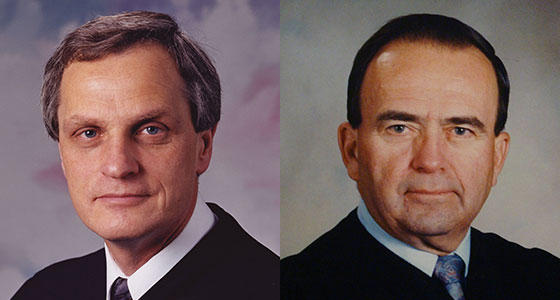 Judge Ralph B. Kirscher and Judge John L. Peterson