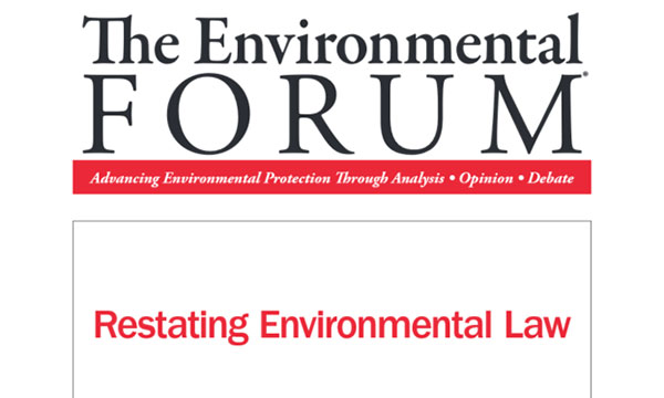 Environmental Forum Cover