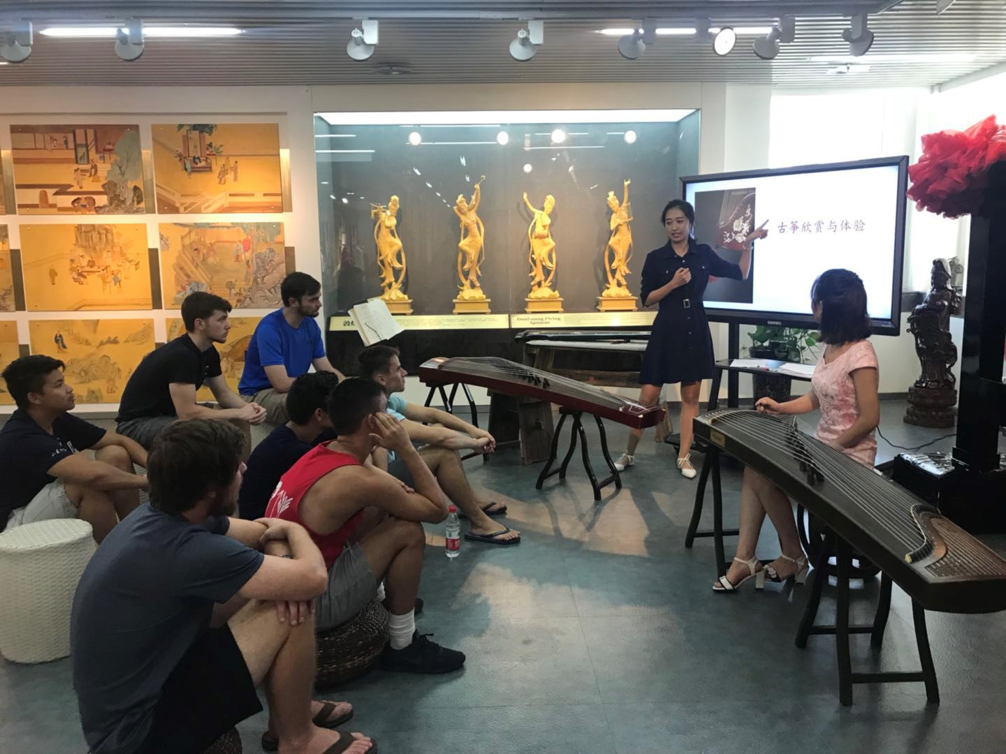 PGO China students in Chinese music class.