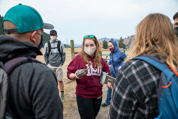 Photo of students outside