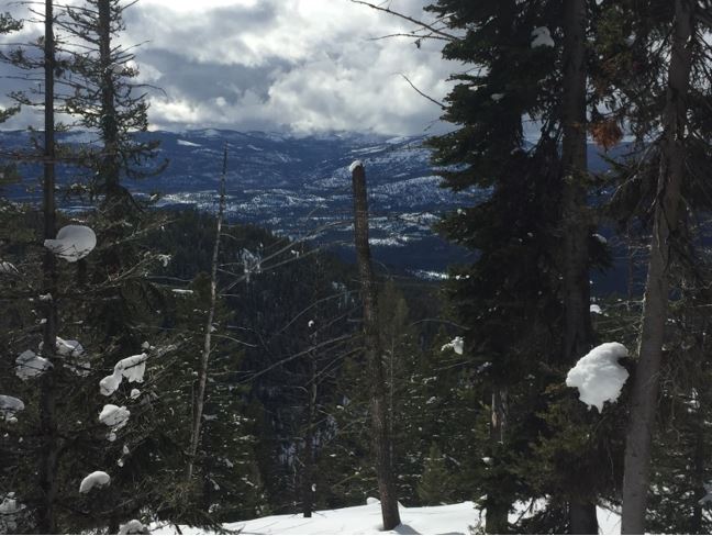 High mountain peaks are already blanketed with snow