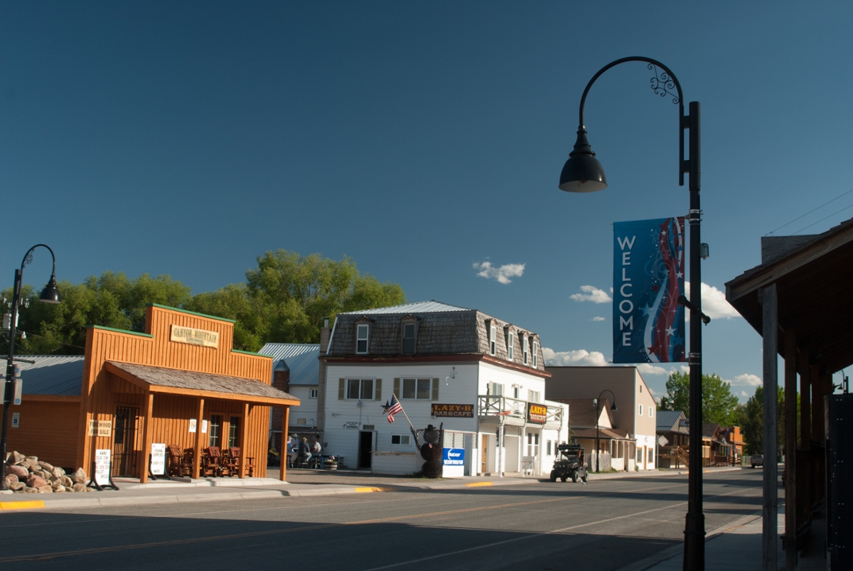Main street of the small town of Augusta, Montana (Photo by Rick and Susie Graetz)