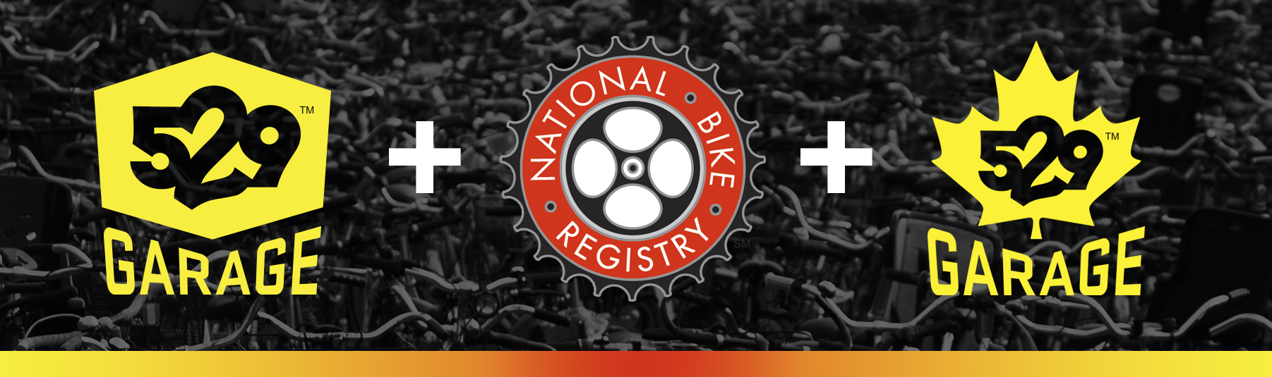 brand 529 logo banner plus the national bike registry logo
