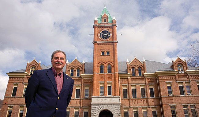 Hugh Jesse, director of Facilities Services, says a new roof and steel reinforcements were necessary to protect the University’s iconic building.