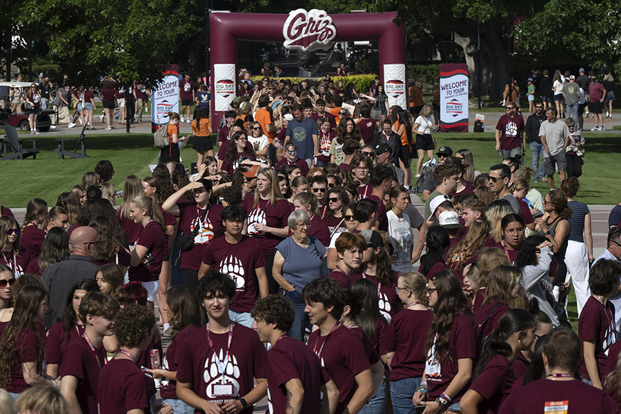 New UM student crowed the Oval.