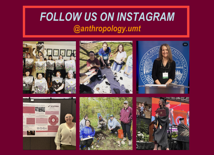 Multiple posted images on the Anthropology Instagram account