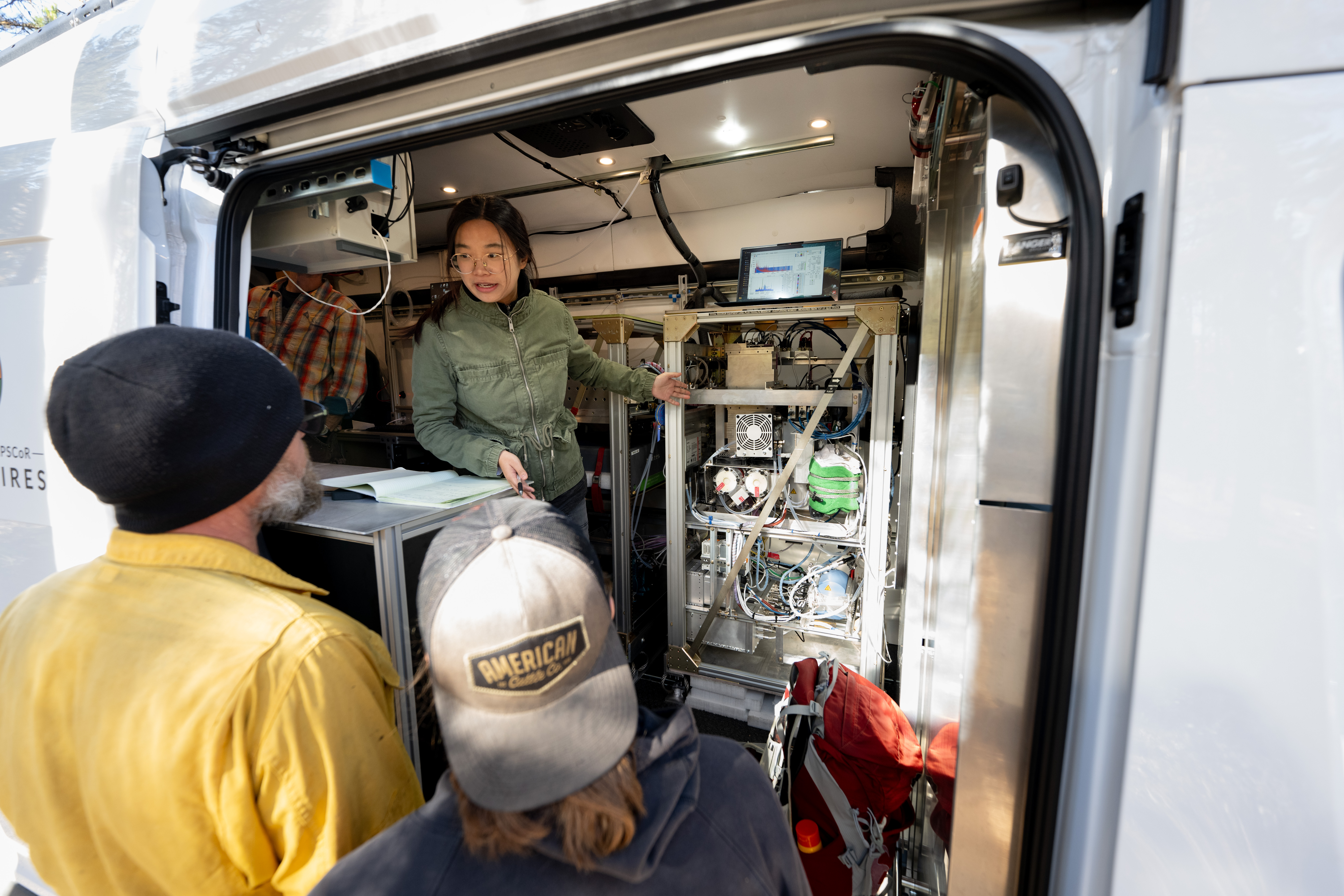 showcase the mobile lab during a burn