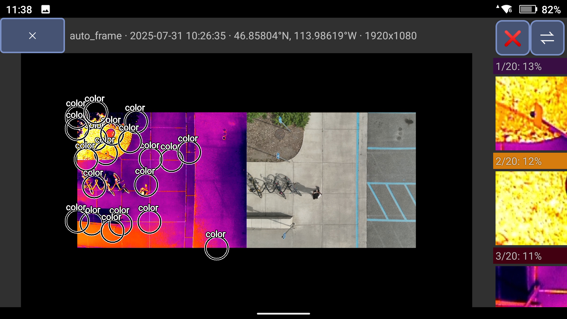 screenshot of a system called eagle eye search that helps identify objects in an image