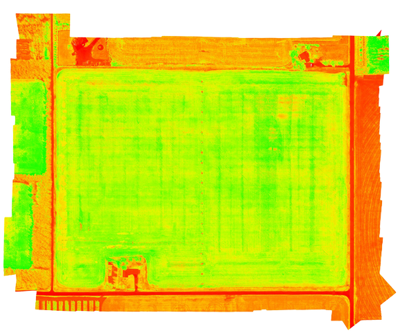 ndvi image of a field