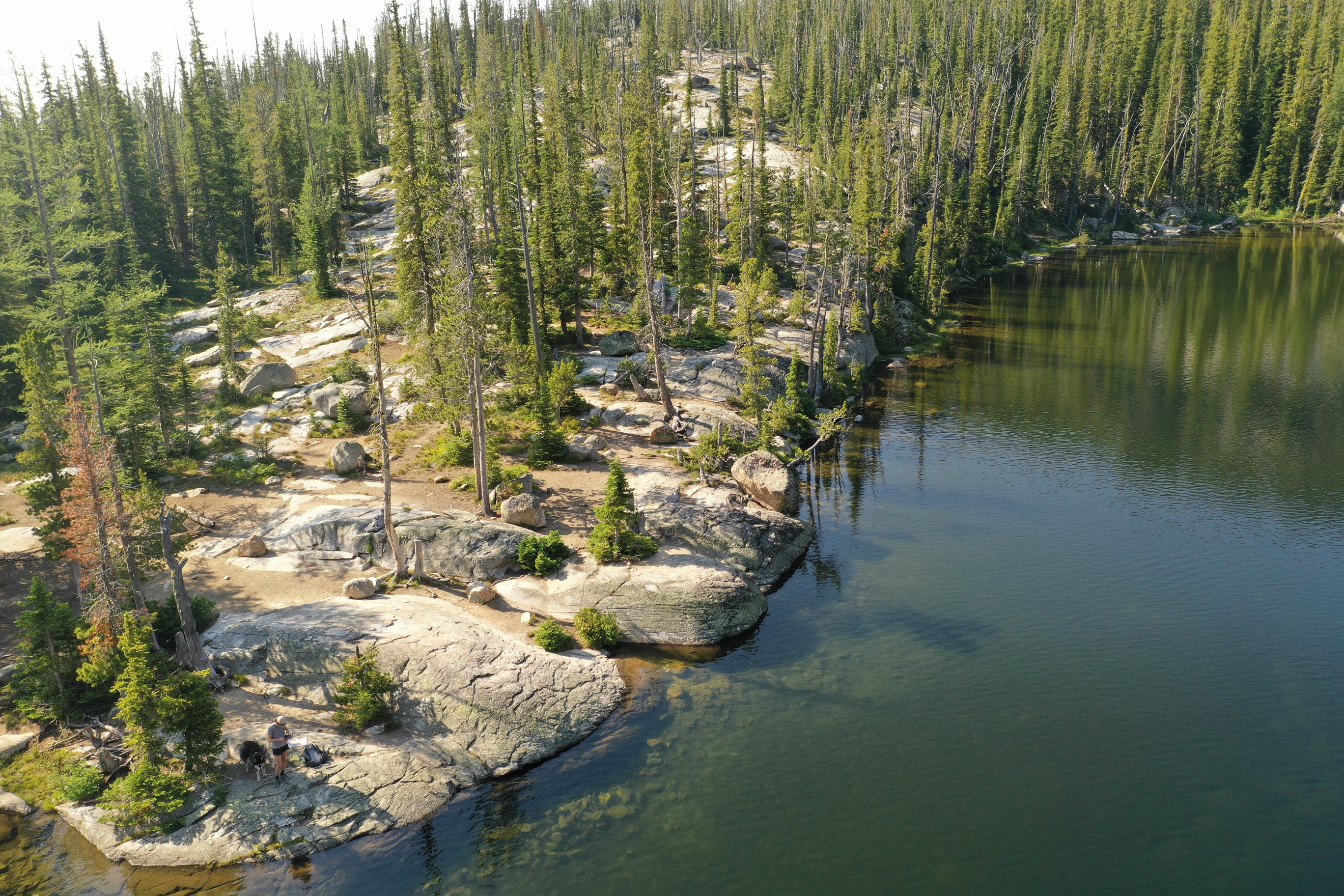 summer view of Baker Lake