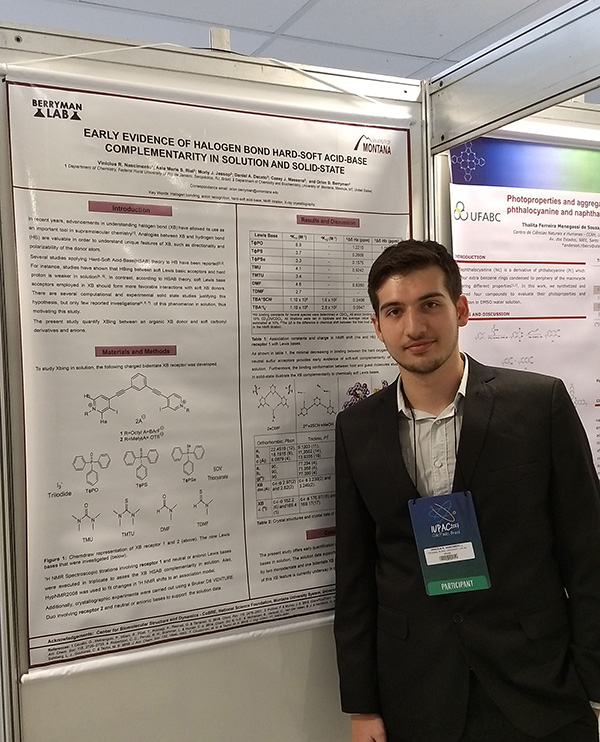 Picture of Vini presenting in Brazil