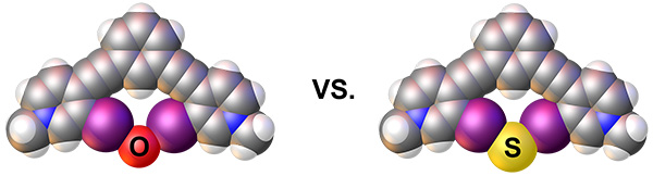 Picture of Asia's molecule binding oxygen and sulfur