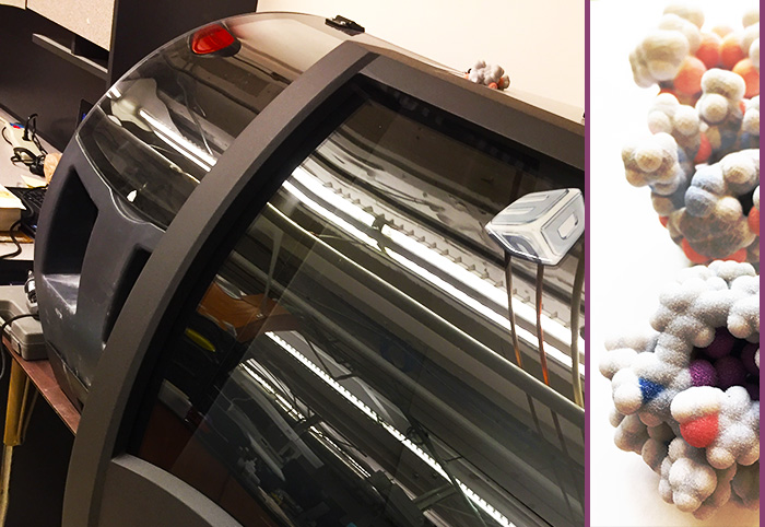 The lab's new 3D printer