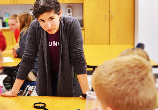 Asia teaching children about crystals