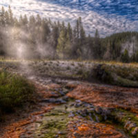 Hot springs at Yellowstone