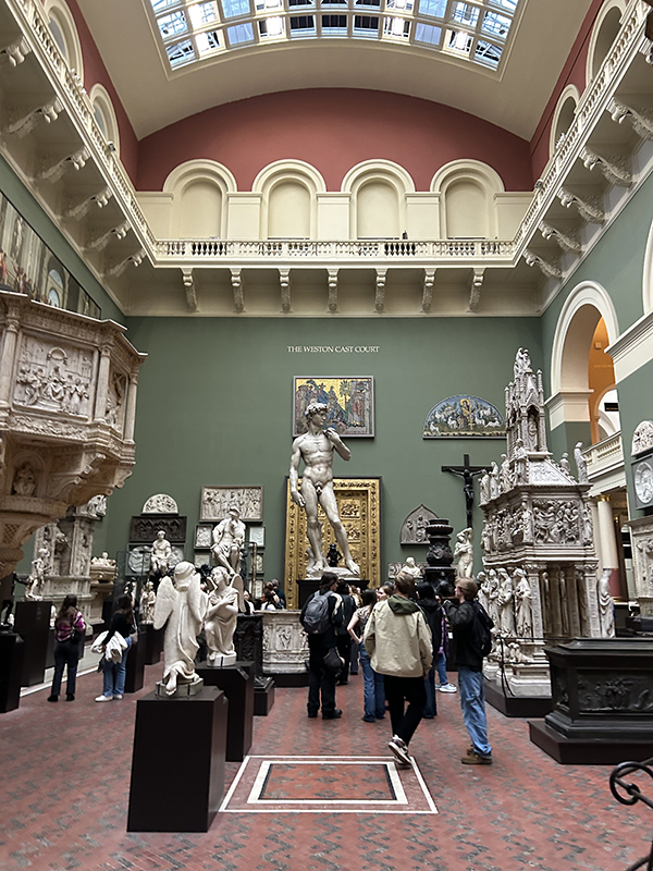 Inside a museum in Ireland