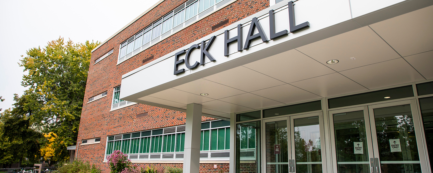Exterior of Eck Hall