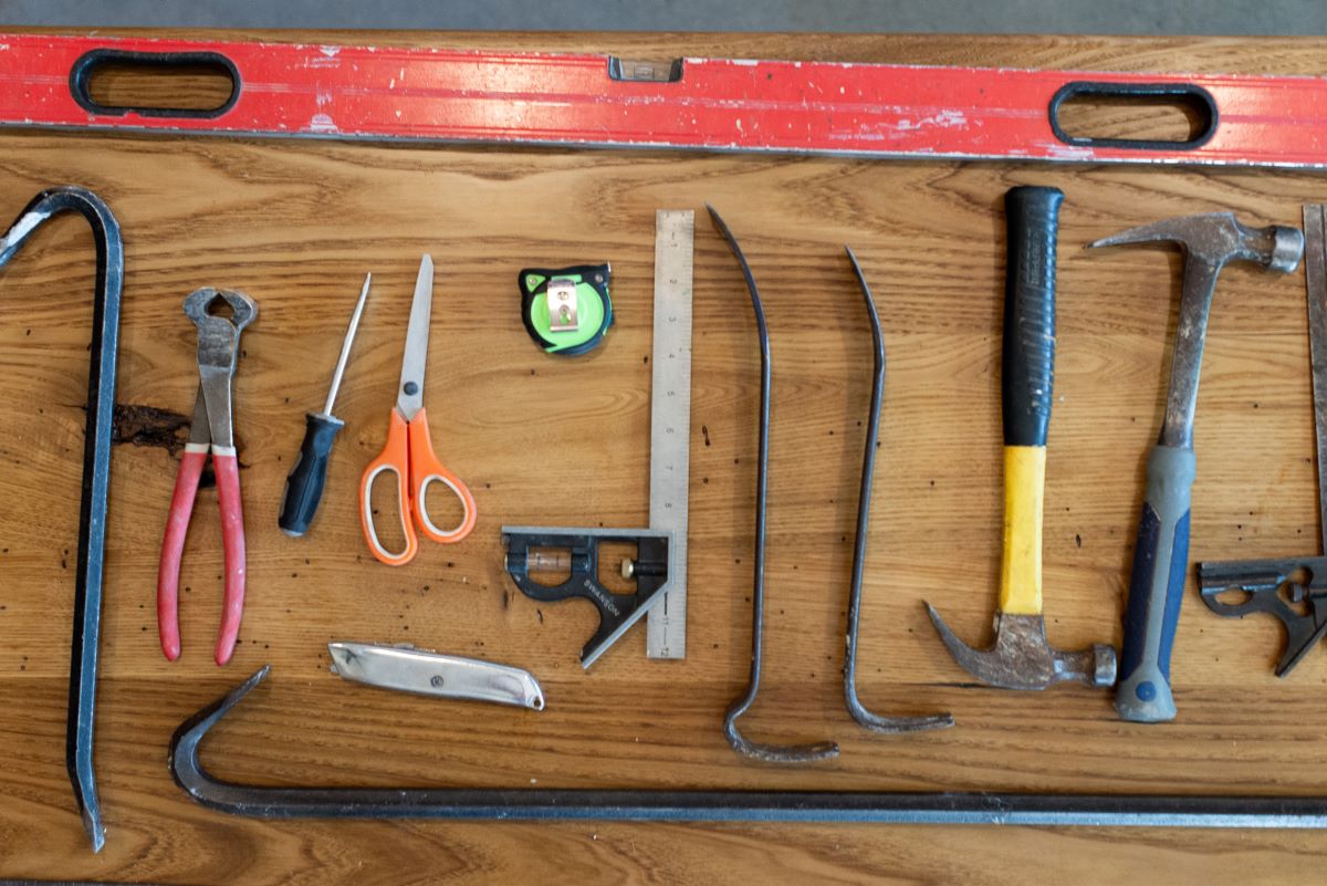 Selection of hand tools