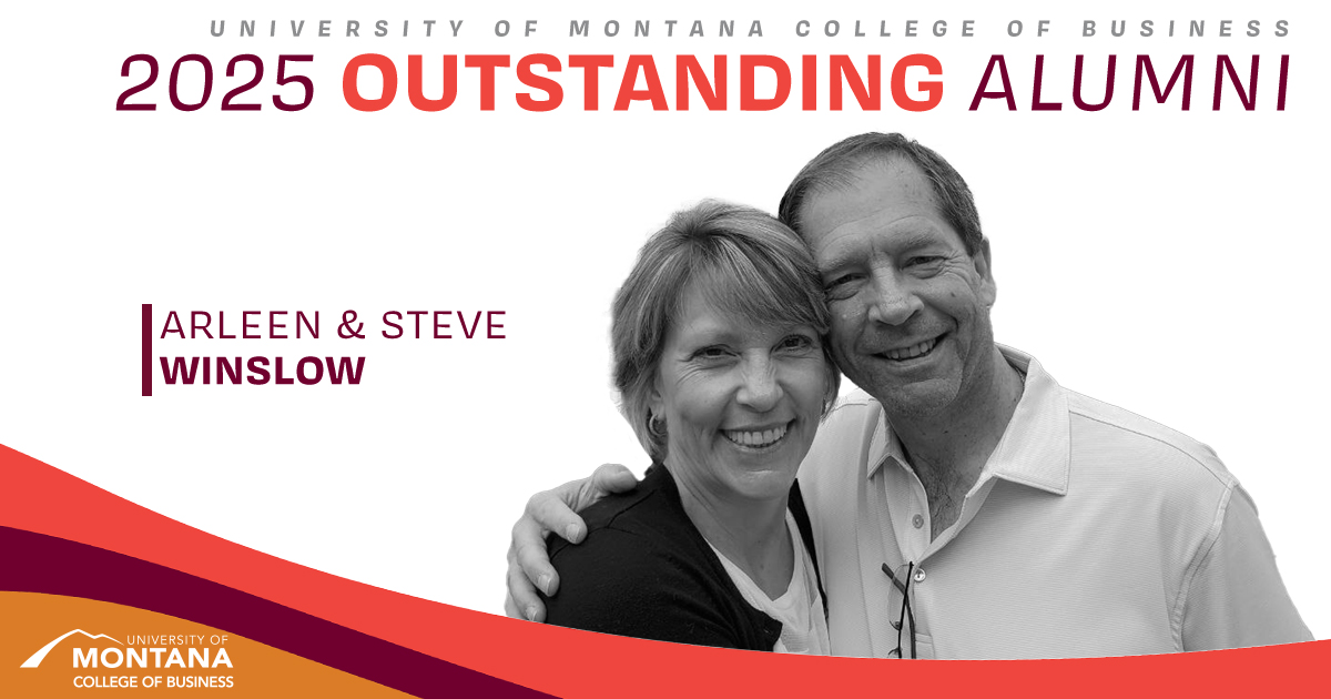 Arleen and Steve Winslow, 2025 College of Business Outstanding Alumni