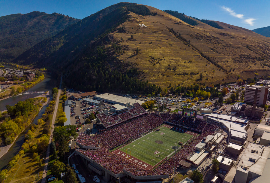 Washington Grizzly Stadium in Missoula Montana