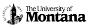 University of Montana logo with the words “The University of Montana” and an illustration of Main Hall.