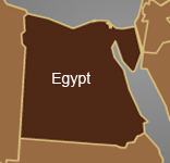 simple map outline of egypt