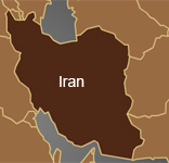 simple map outline of iran
