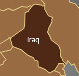 simple map outline of iraq