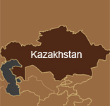 simple map outline of kazakhstan