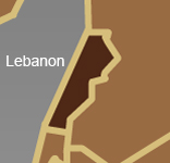 simple map outline of lebanon