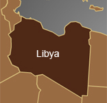 simple map outline of libya