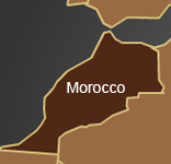 simple map outline of ,orocco