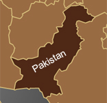 simple map outline of pakistan
