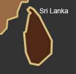 simple map outline of shri lanka