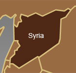 simple map outline of syria