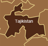 simple map outline of tajikistan