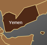 simple map outline of yemen