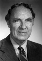 Black-and-white headshot of Franklin Asbury Long in a suit and tie.