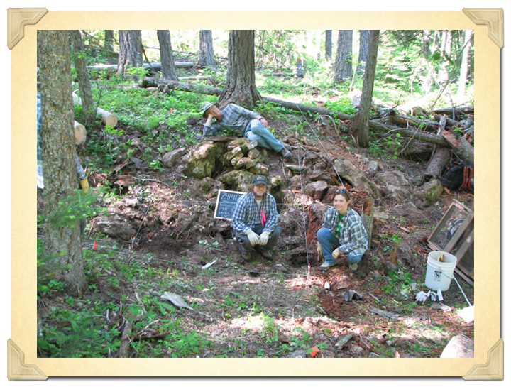 Crews hard at work at newly discovered rock hearth