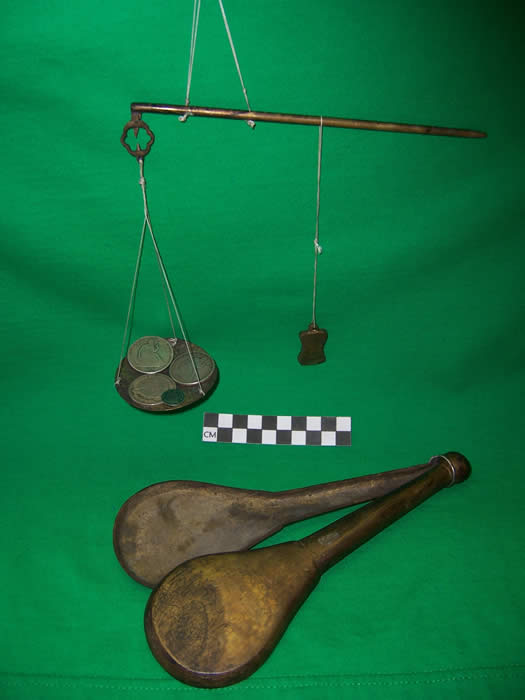 Chinese brass scales