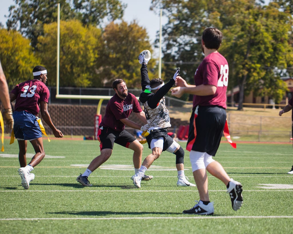 Generic image of people playing flag football