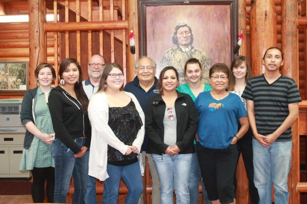 the cheyenne texts team standing and posing for the camera