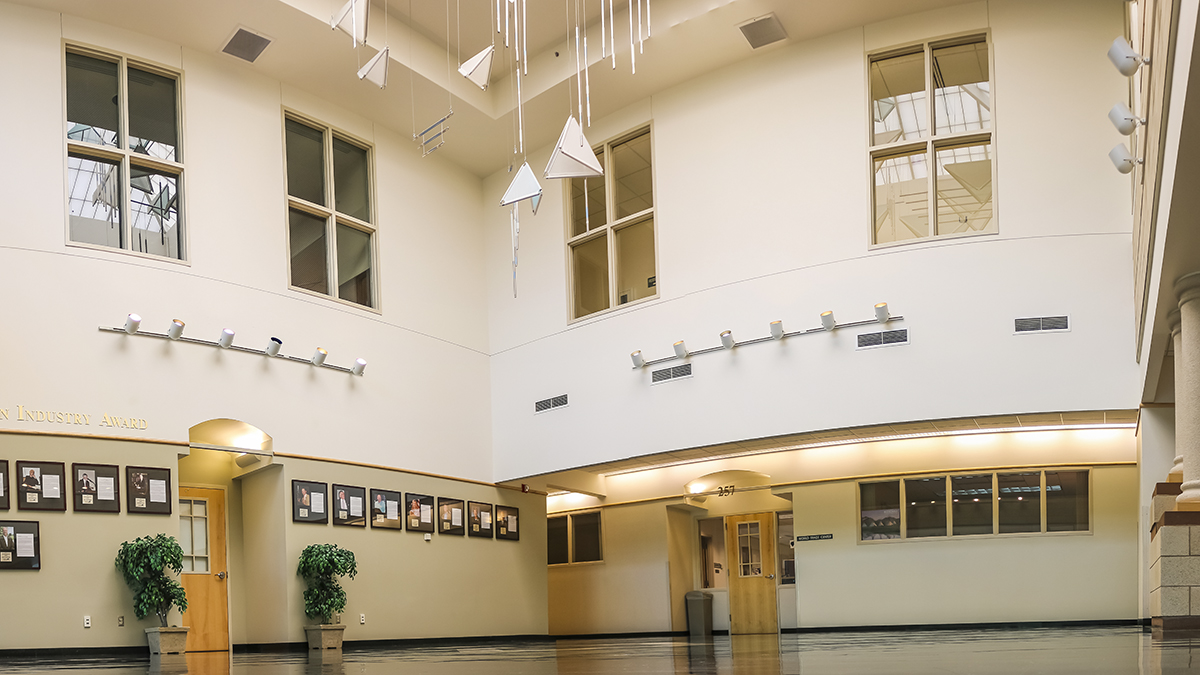 Gallagher Business Building Piazza at the University of Montana