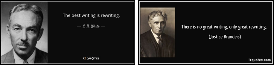 Writing and rewriting...