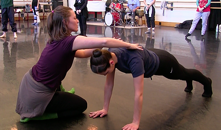 Brooklyn Draper teaching a student