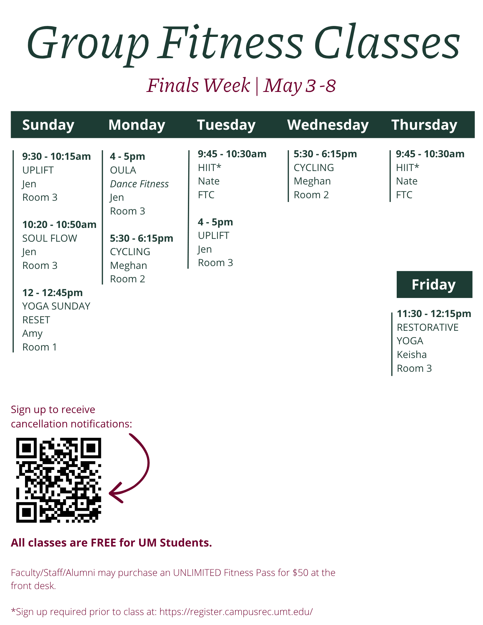 fitnessschedule