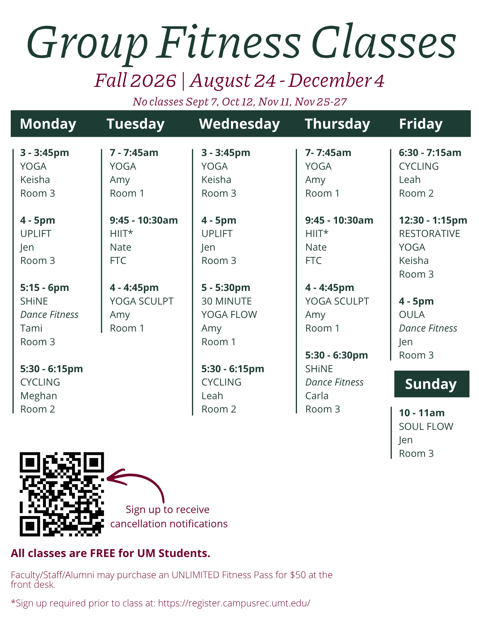 fitnessschedule
